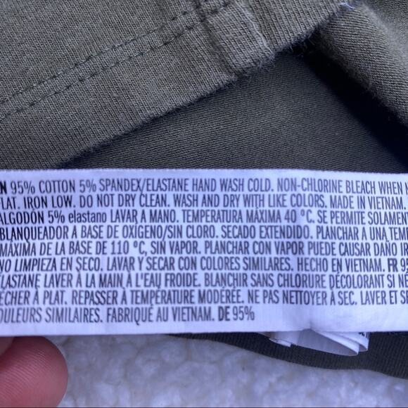 Forever 21 Army Green Cropped Tank Medium - Picture 4 of 7